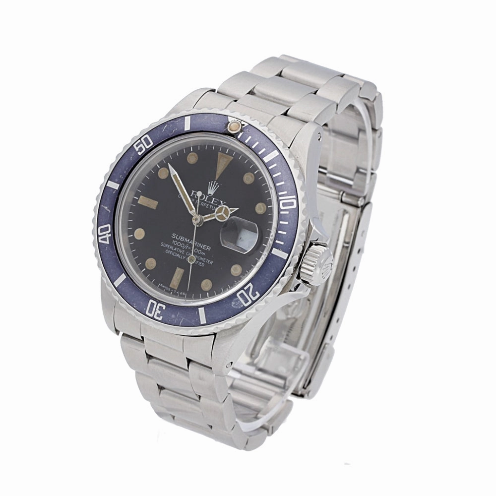 Vintage Rolex Submariner Date 1980s Lovely Patina Watch, 168000