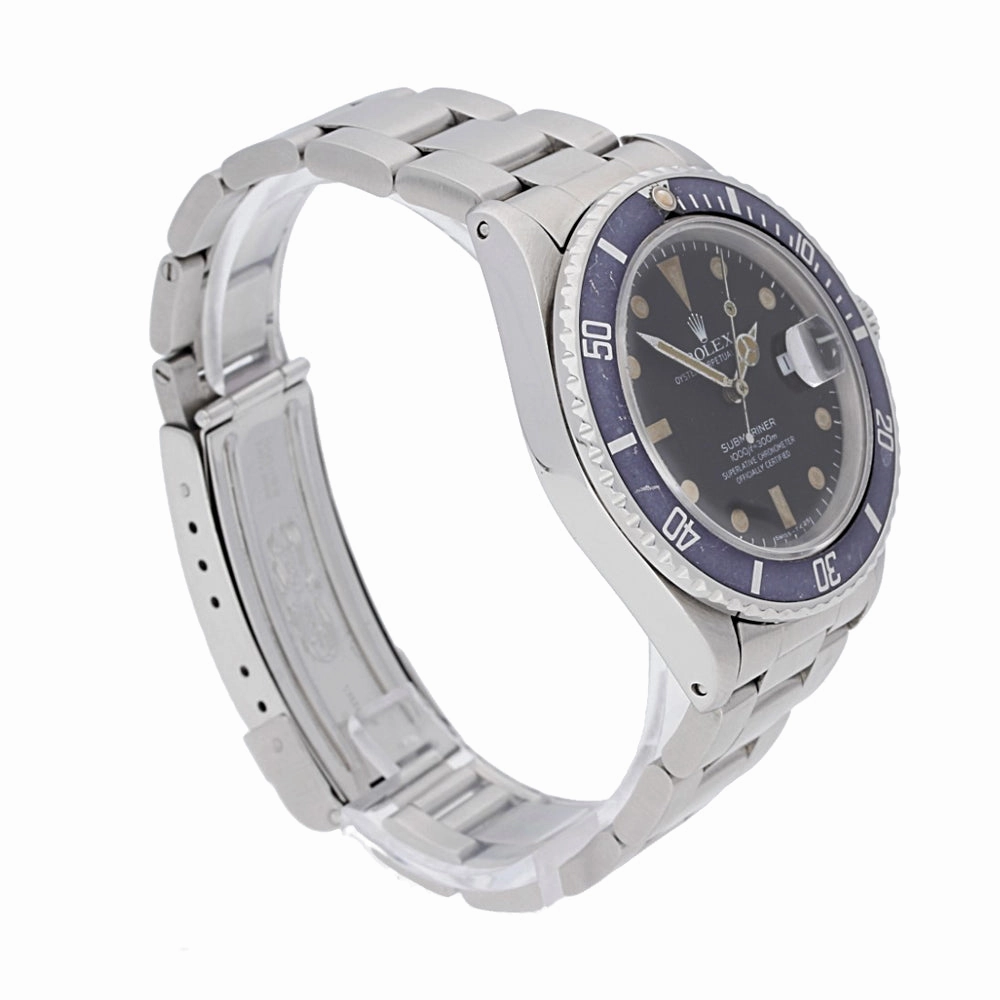 Vintage Rolex Submariner Date 1980s Lovely Patina Watch, 168000