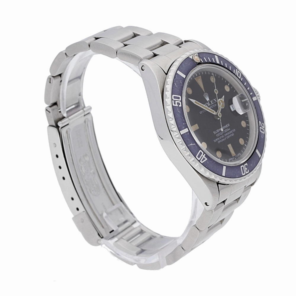 Vintage Rolex Submariner Date 1980s Lovely Patina Watch, 168000