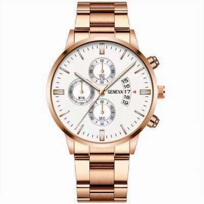 Wish new steel band men's three-eye calendar watch