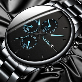Wormhole Steel Band Men's Watch